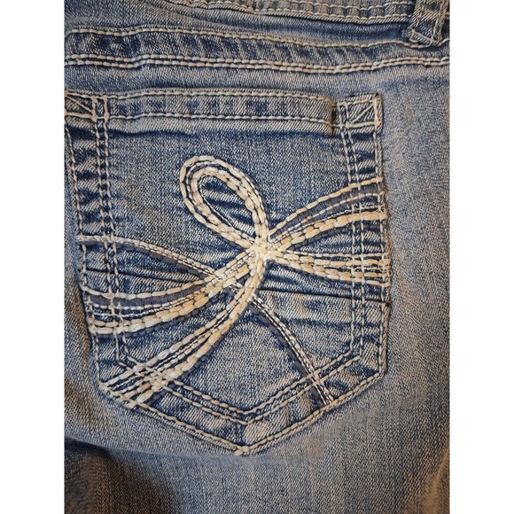 Wallflower Light Wash Jeans Size 7 Boot Cut Faded - Picture 6 of 10